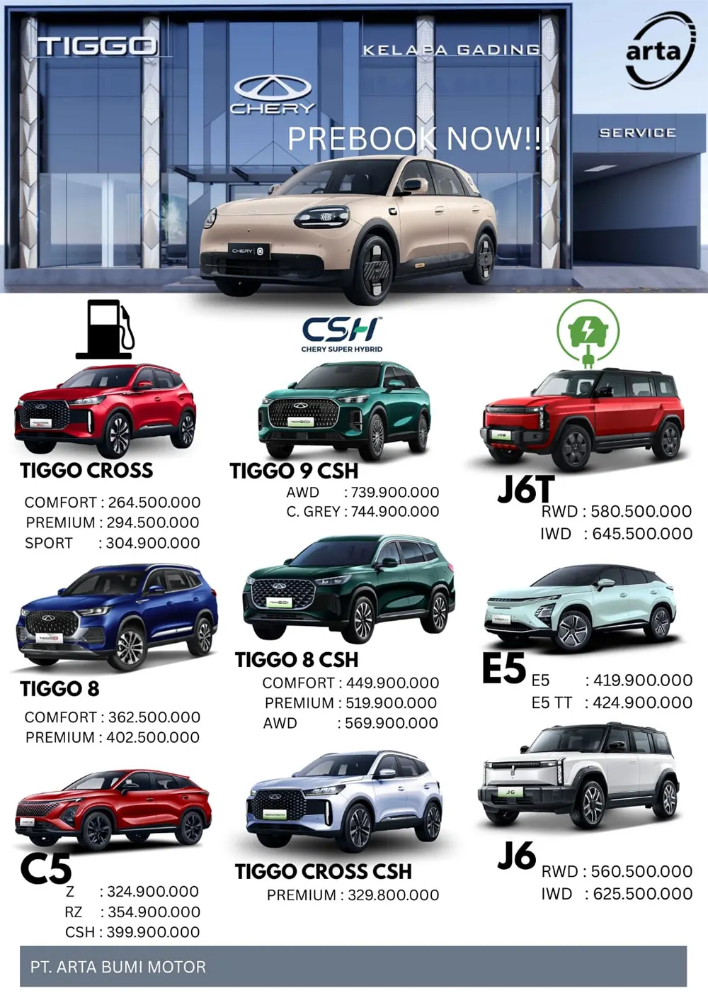 daftar-harga-terbaru-mobil-chery-arta-kelapa-gading-per-mei-2026